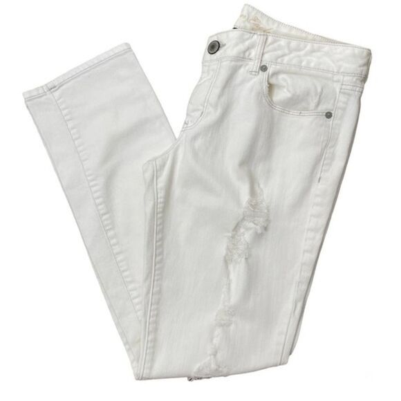 AMERICAN EAGLE Skinny High‎ Rise Stretch Distressed Jeans - Picture 1 of 8